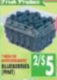 Met Foodmarkets fresh produce blueberries offer