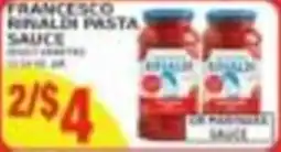 Pioneer Supermarkets Francesco Rinaldi pasta sauce offer