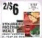 Pioneer Supermarkets Stouffer's frozen meals offer