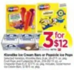Tops Kool-Aid Ice Cream Bars or Popsicle Ice Pops offer