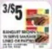 Pioneer Supermarkets Bouquet Bricolage In Serve Sausage Longs Or Patties offer