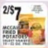 Pioneer Supermarkets McCain fried potatoes offer