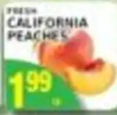 Pioneer Supermarkets Fresh California Peaches offer