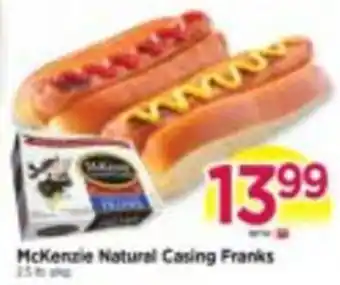 McKenzie Natural Casing Franks