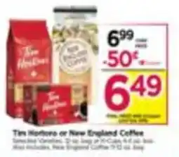 Tops Tim Hortons or New England Coffee offer