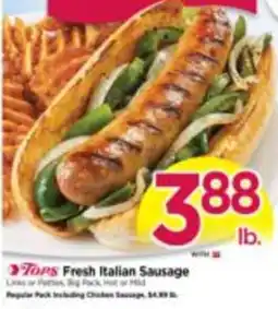 Tops Tops Fresh Italian Sausage offer