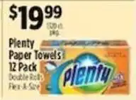 Pioneer Supermarkets Plenty paper towels offer