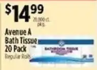 Pioneer Supermarkets Avenue A bath tissue offer