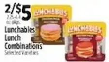 Pioneer Supermarkets Lunchables Lunch Combinations offer