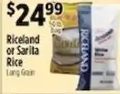 Pioneer Supermarkets Riceland or Sarita Rice offer