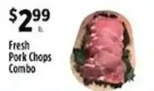Pioneer Supermarkets Fresh Pork Chops Combo offer
