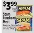Pioneer Supermarkets Spam Luncheon Meat offer