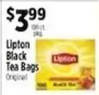 Pioneer Supermarkets Lipton black tea bags offer