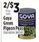 Pioneer Supermarkets Goya Green Pigeon Peas offer