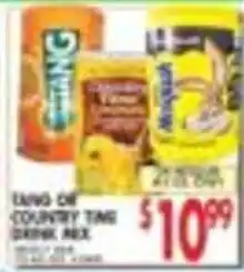 Pioneer Supermarkets Tang Country Time Drink Mix offer