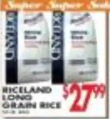 Pioneer Supermarkets Riceland long grain rice offer