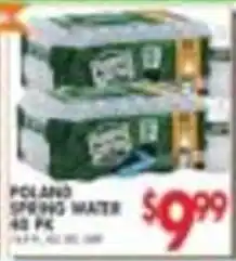 Pioneer Supermarkets Poland spring water offer