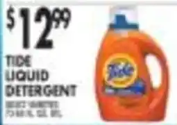 Pioneer Supermarkets Tide liquid detergent offer