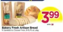 Tops Bakery Fresh Artisan Bread offer