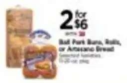 Tops Ball Park Buns, Rolls, or Artisan Bread offer