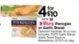 Tops Pierogies or Garlic Bread offer