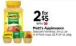 Tops Mott's Applesauce offer