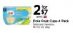 Tops Dole Fruit Cups offer