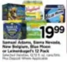 Tops Samuel Adams, Sierra Nevada, New Belgium, Blue Moon or Leinenkugel's 12 Pack offer