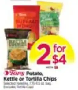 Tops Tops Potato, Kettle or Tortilla Chips offer