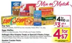 Tops Kellogg's Rice Krispies Treats or Special K Pastry Crisps offer
