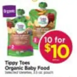 Tops Tippy Toes Organic Baby Food offer