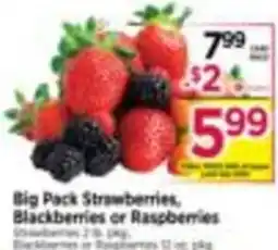 Tops Big Pack Strawberries, Blackberries or Raspberries offer