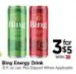Tops Bing Energy Drink offer