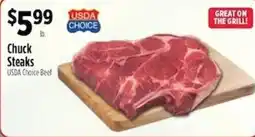 Pioneer Supermarkets Usda Choice Chuck Steaks offer