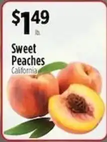 Pioneer Supermarkets Sweet Peaches offer