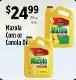 Pioneer Supermarkets Mazola Corn or Canola Oil offer