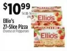 Pioneer Supermarkets Ellio's 27-Slice Pizza offer