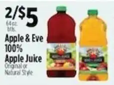 Pioneer Supermarkets Apple & Eve 100% Apple Juice offer