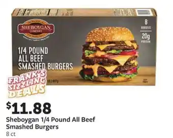 Sheboygan 1/4 Pound All Beef Smashed Burgers