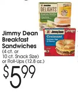 Family Fare Jimmy dean breakfast sandwiches offer