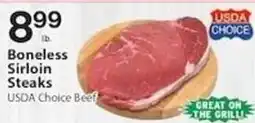 Associated Usda Choice Beef Boneless Sirloin Steaks offer