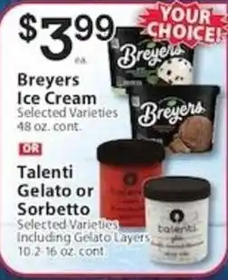 Associated Breyers ice cream offer
