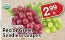 Associated Red or Green Seedless Grapes offer