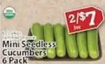 Associated Mini Seedless Cucumbers offer