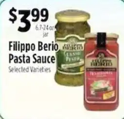 Pioneer Supermarkets Filippo Berio Pasta Sauce offer