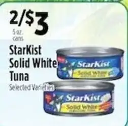 Pioneer Supermarkets StarKist solid white tuna offer