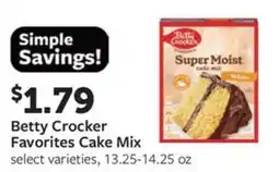 Fareway Betty Crocker Favorites Cake Mix offer