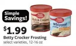 Fareway Betty Crocker Frosting offer