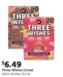 Fareway Three Wishes Cereal offer