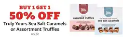Fareway Truly Yours Sea Salt Caramels or Assortment Truffles offer